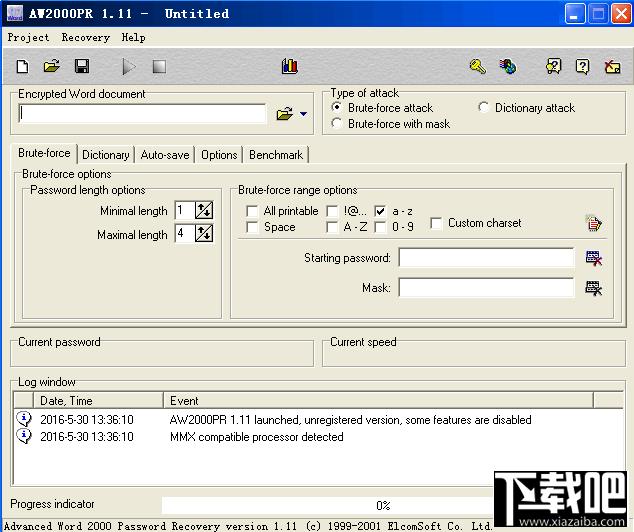 Advanced Word 2000 Password Recovery,Advanced Word 2000 Password Recovery下载,Adva