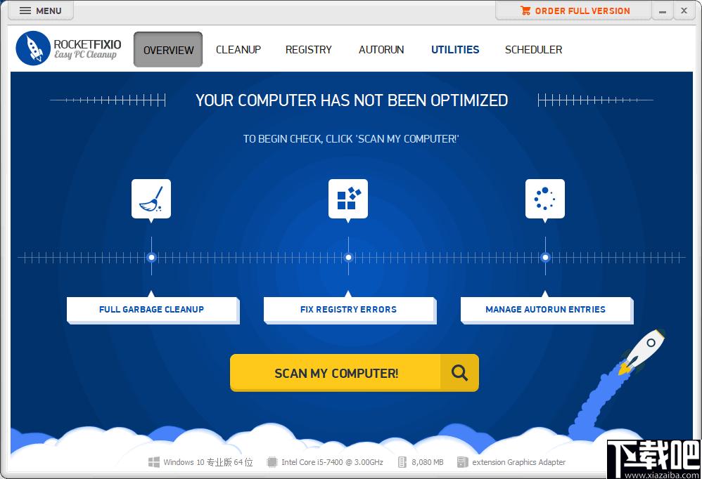 RocketFixio下载,系统优化,系统清理